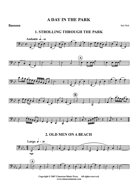 A Day in the Park - Bassoon