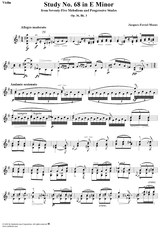 Study No. 68 in E Minor