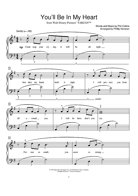 You'll Be In My Heart