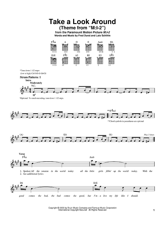 Take A Look Around (Theme From "M:I-2")