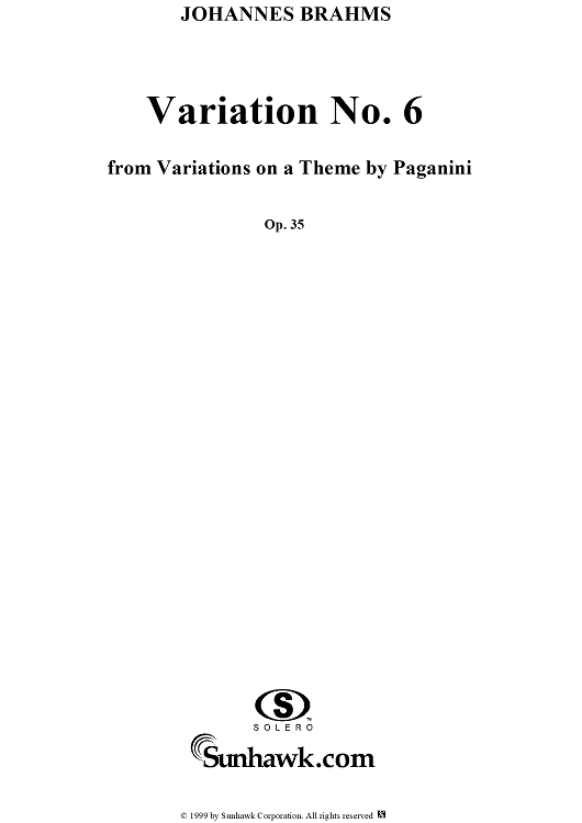 Paganini Variations, No. 6
