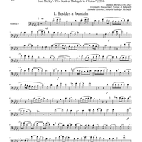 Two Madrigals, Vol. 11 - from Morley's "First Book of Madrigals to 4 Voices" (1594) - Trombone 2