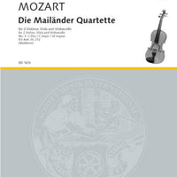 Die Mailänder Quartette in C major - Set of Parts