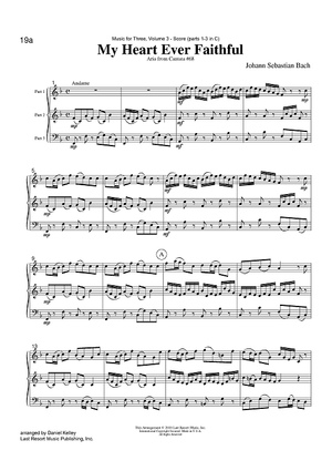 My Heart Ever Faithful - Aria from Cantata #68 - Score