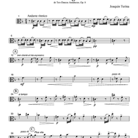 Tango - de Tres Danzas Andaluzas, Op. 8 - Part 2 Viola