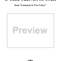 O Thou That Art So Cruel