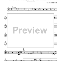 Simon Tov/Chosen Kalle Mazel Tov - Wedding recessional - Part 2 Flute, Oboe or Violin