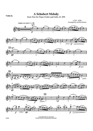 A Schubert Melody - Violin 1a