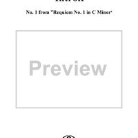 Introit - No. 1 from "Requiem No. 1 in C minor"