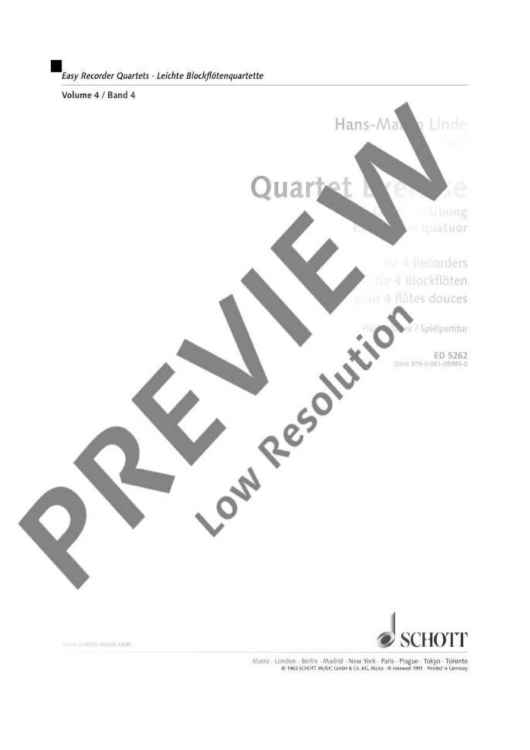 Quartet Exercise - Performing Score