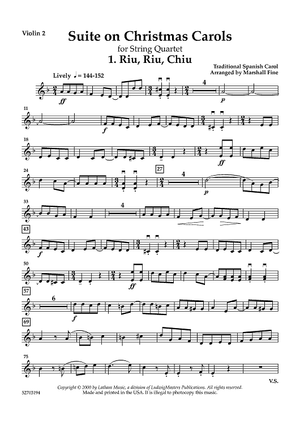 Suite on Christmas Carols - Violin 2