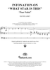 Intonation on "What Star Is This?" - Organ