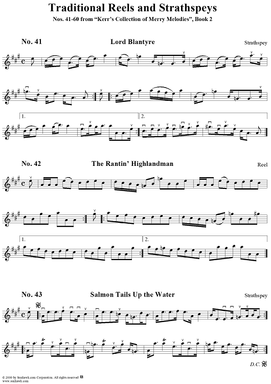 Nos. 41-60: Reels and Strathspeys