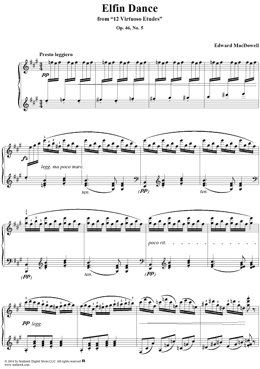 Elfin Dance, Op. 46, No. 5