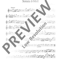 Sonata d minor - Score and Parts