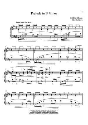 Prelude in B Minor, Op. 28, No. 6