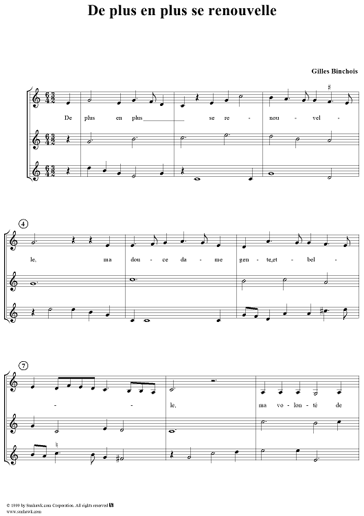 De plus en plus se renouvelle