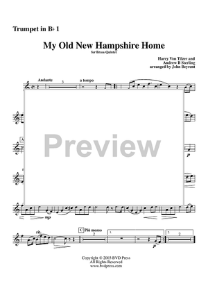 My Old New Hampshire Home - Trumpet 1