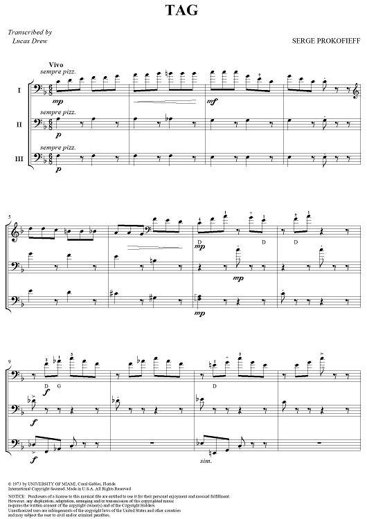 Trios and Quartets for Double Basses, Volume IV