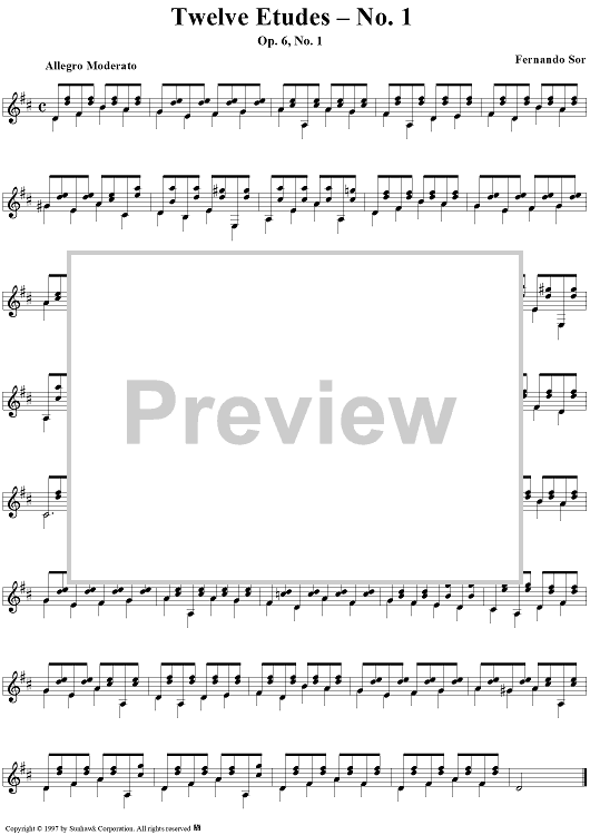 Twelve Etudes, op. 6, no. 1