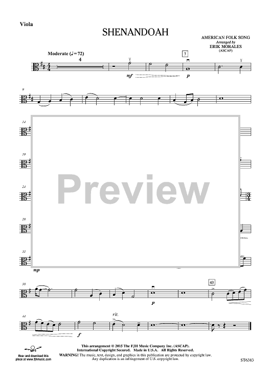 Shenandoah - Viola