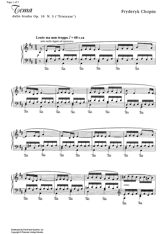 Theme from Etude Op.10 No.3