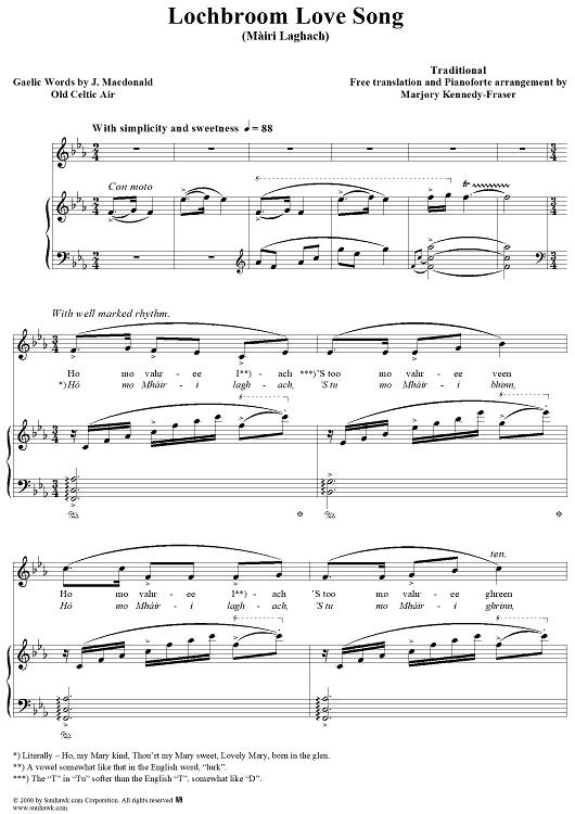 Lochbroom Love Song, Mairi Laghach