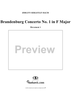 Brandenburg Concerto No. 1: Movement 1 - Score