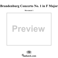 Brandenburg Concerto No. 1: Movement 1 - Score