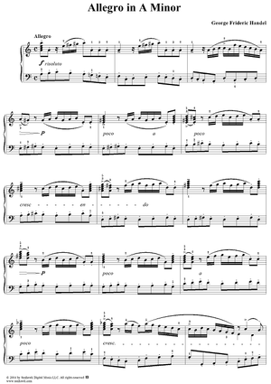 7 Pieces: No. 3, Allegro in A Minor