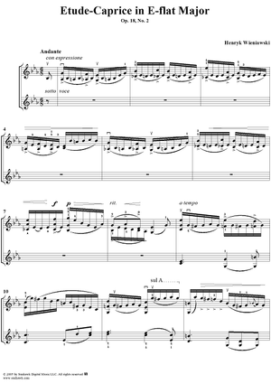 Etude-Caprice in E-flat Major, Op. 18, No. 2