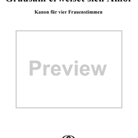 Grausam erweiset sich Amor, WoO posth. 24