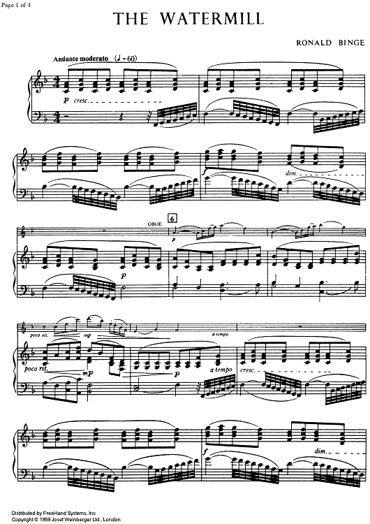 The Watermill - Score