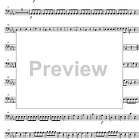 Divertimento No. 1 Eb Major KV113 - Bass