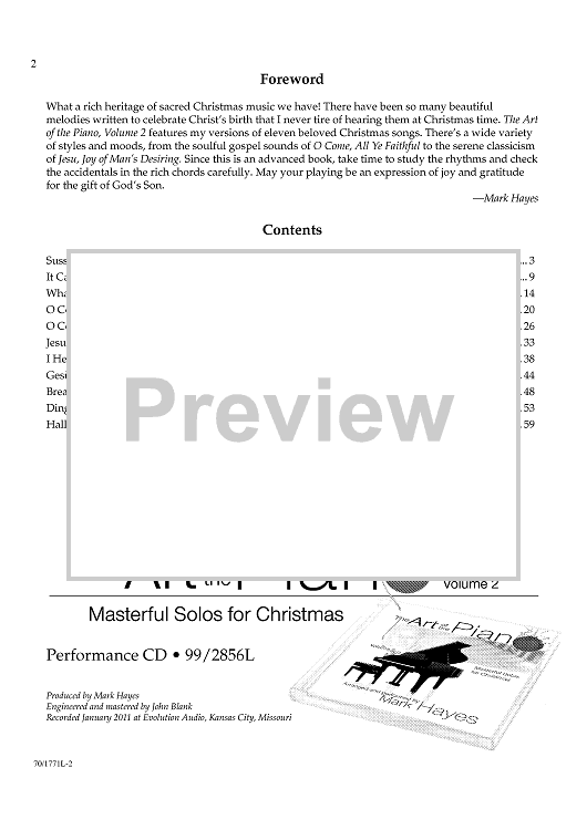 Contents and Foreword - Bonus Material