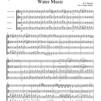 Allegro Maestoso - Water Music - Score
