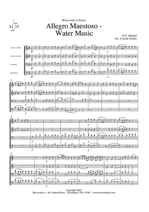 Allegro Maestoso - Water Music - Score