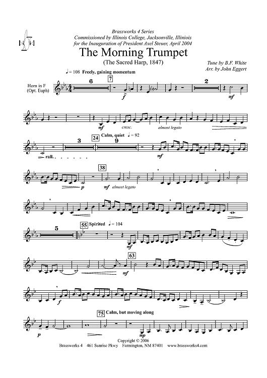 The Morning Trumpet - Horn in F