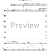 Two Madrigals, Vol. 11 - from Morley's "First Book of Madrigals to 4 Voices" (1594) - Trombone 2