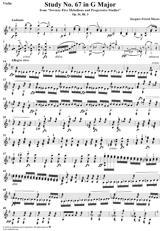 Study No. 67 in G Major