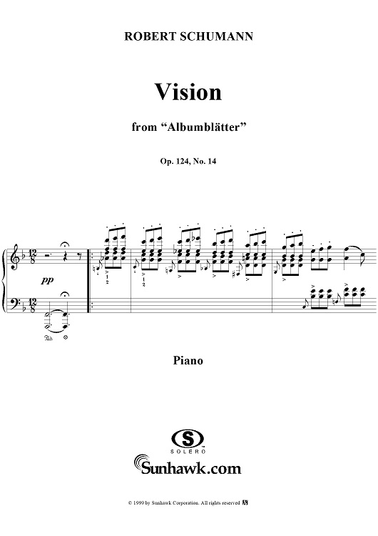 Albumblätter, No. 14: Vision