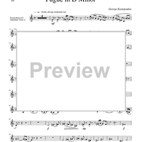 Fugue in D Minor - Trombone 1 (opt. F Horn)