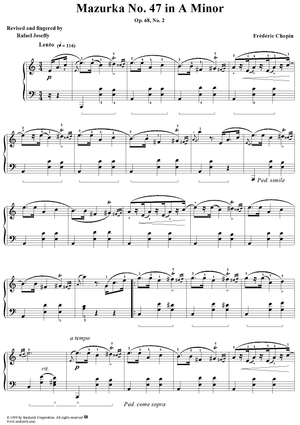 No. 47 in A Minor, Op. 68, No. 2
