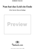 Six Songs, op. 18, no. 3: Now Sorrow Has an Ending  (Nun hat das Leid ein Ende)