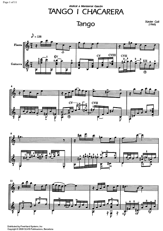 Tango I Chacarera - Score
