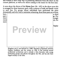 Choral Selection from Whistle Down The Wind - Notes