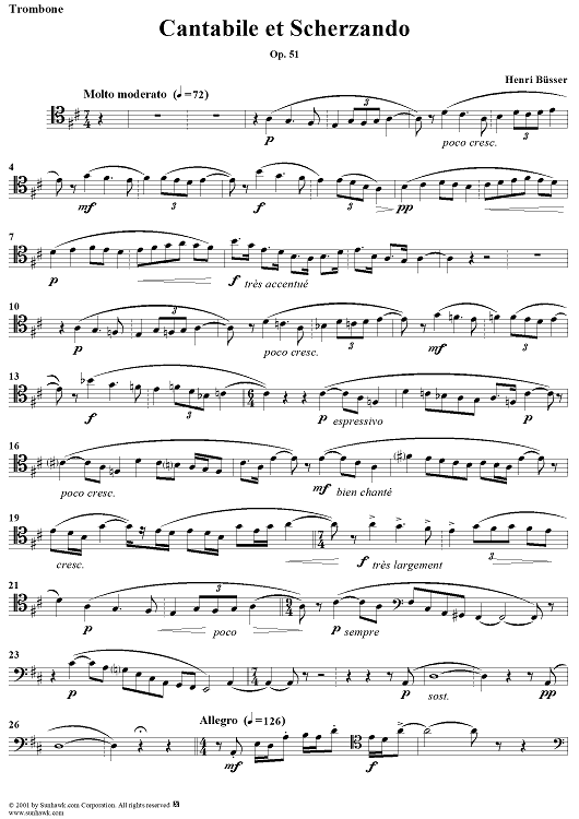 Cantabile et Scherzando - Trombone