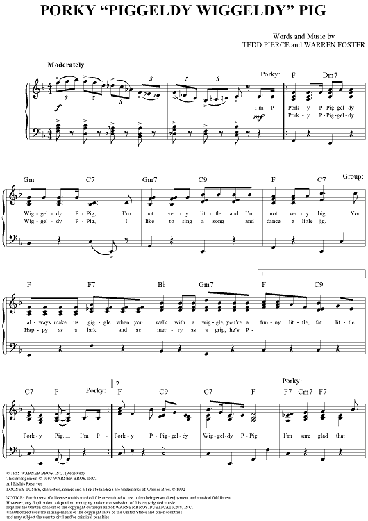 Porky "Piggeldy Wiggeldy" Pig
