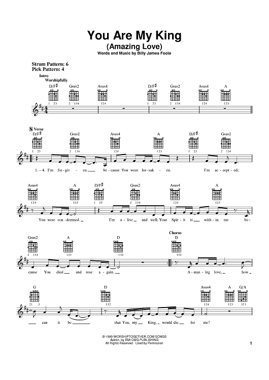 You Are My King (Amazing Love)