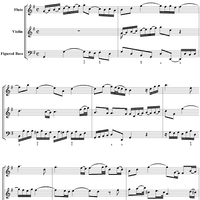 Trio Sonata in G major, movt. 1 - BWV1038 - Score